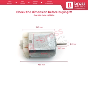 Actionneur de serrure de porte BGE674 FC280, moteur à axe court en forme de D de 10 mm pour - Product Image 6