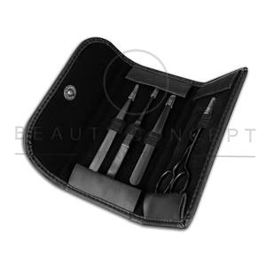 Juego de tijeras y pinzas para el cuidado de las cejas Expert con acabado negro de Plasma, lo mejor para recortar cejas rebeldes, recortar y dar forma - Product Image 5