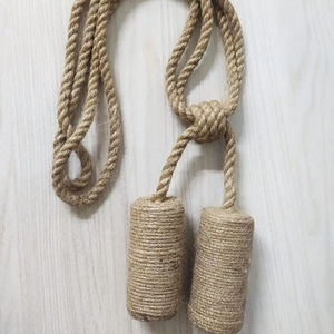 Fancy Homemade Natural Yarn Jute <b>Curtain</b> Tieback for <b>Curtain</b> Stopper and Home Decoration By Refratex India Bulk Supplier And - Product Image 1