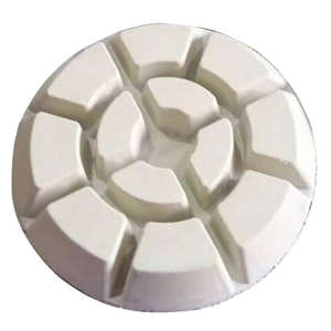 Disques de polissage en résine blanche de 76 mm (3 pouces) pour béton clair, non tachants, utilisation humide ou sèche, granulométrie de 30 à 3000, épaisseur de 10 mm - Product Image 1