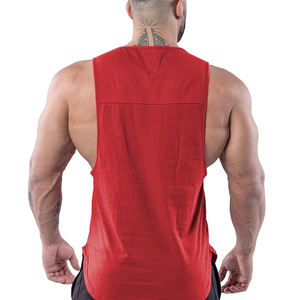 <b>Men's</b> Singlet Bamboo Jersey tank Top for <b>Men</b> Custom Sleeveless Tshirts Organic <b>Mens</b> Shirts Loose Yoga Tank Top - Product Image 4