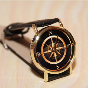 Relojes brújula, reloj de mujer, relojes de hombre reloj de viaje reloj de pulsera con brújula con una imagen de una brújula en la esfera - Product Image 2