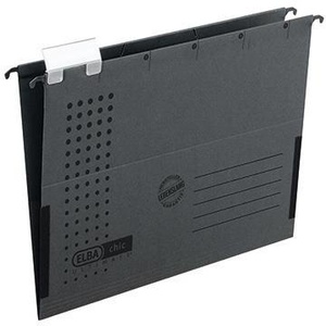 ELBA Chic ULTIMATE Anthracite Chic Hanging File <b>Folder</b> DIN <b>A4</b> 240g/m Cardboard 5 Pieces/ Pack - Product Image 1