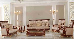 Meubles de salon polonais en or royal superbes meubles de salon de style italien meubles de luxe en gros pour la décoration intérieure - Product Image 5