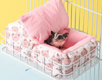 Chinchilla cobaye petits animaux Cages lit de couchage hamac doux coton polaire suspendu maison Hamster lit de couchage