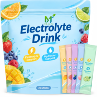 Sachets de poudre d'électrolytes OEM, formule personnalisée, saveur sur mesure, marque privée, complément alimentaire, 25 bâtonnets