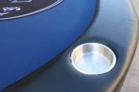 Personnalisation d'usine 10 places Casino Table de cartes de poker à jambe en acier pliante facile avec lumière LED et chargeur USB Baccarat et Blackjack