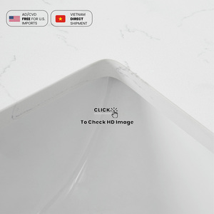 Nv235 Carrara ánh sáng trắng tĩnh mạch thạch anh phòng tắm Vanity bàn thạch anh đá phiến - Product Image 5