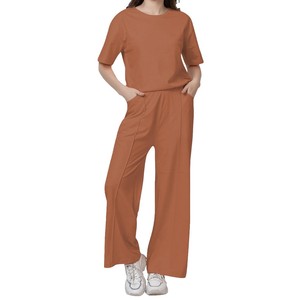 Conjunto Casual de Verano para Mujer, Top Corto con Estampado de Letras, Camiseta de Algodón y Pantalones Cortos, Dos Piezas, Ropa de Diseñador para Mujer 2026 - Product Image 6