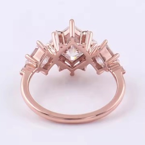 Wholesale Luxury 925 Sterling Silver Moissanite Diamond <b>Ring</b> Wedding Engagement <b>Ring</b> for Jewelry Gift - Product Image 3