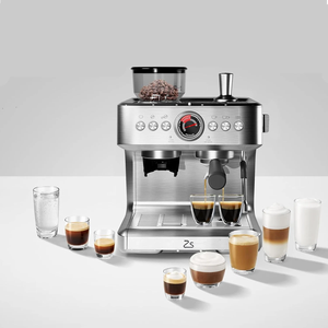 Machine à expresso semi-automatique 20 bars avec moulin à café et mousseur à lait - Product Image 1