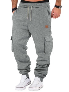 Personalizar Diseño Multi-Bolsillos Hombres Pantalones con estilo Casual Venta al por mayor de los hombres Pantalones de algodón orgánico de secado rápido Cargo Jogger - Product Image 3