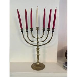 Handicrafts 9 Arms Luxury Candle Stand Menorah Wholesale Price Luxury Candle Holder For Wedding <b>Occasion</b> <b>Table</b> Decor - Product Image 4