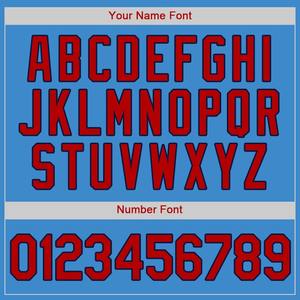 Rouge bleu poudre personnalisé-Maillot de baseball authentique marine - Product Image 4