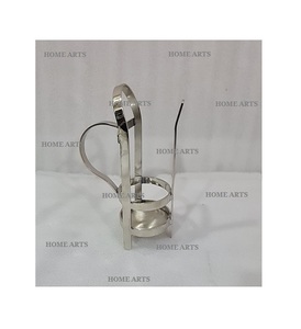 Support de présentation en verre pour tasses, couleur or métallique, avec ustensiles de cuisine de la plus haute qualité, support de tasses en verre par Home Arts - Product Image 4