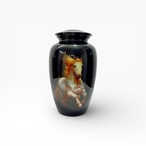 Urne funéraire papillon blanc avec motif d'ailes bleues pour un hommage commémoratif paisible et espoiré - Product Image 5