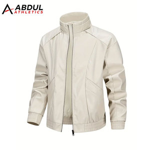 Chaqueta de Cuero Personalizada para Hombre con Cintura y Puños Ajustables, Perfecta para Uso en Exteriores, Chaqueta de Invierno para Hombre - Product Image 1