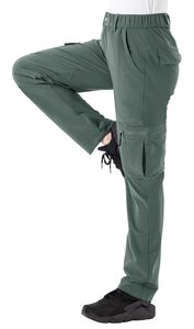 Pantalon de sport d'été pour homme, respirant, séchage rapide, imperméable, avec doublure en coton, multi-poches, devant plat, style urbain - Product Image 6