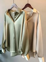 Nouveau bureau d'été décontracté col rabattu chemise conception personnalisée manches longues chemises pour femmes 100% coton chemises élégantes