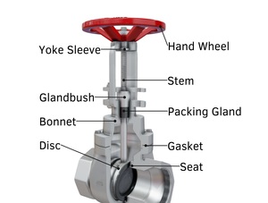 1/2 ''Hướng dẫn sử dụng Van cổng cho nhiệt độ cao nước 800lb thrd <span class=keywords><strong>API</strong></span> TRIM 8 graphitic đóng gói OS & Y BB ASTM một 105/A 105M - Product Image 2