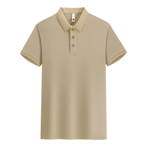 Camiseta Polo de Manga Corta para Hombre, de Alta Calidad a Precio de Fábrica, Transpirable, de Color Sólido, Tejido de Punto Informal - Product Image 3