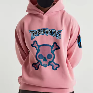 Vente en gros Sweat-shirt à capuche sérigraphié Vintage broderie à la machine 3D mousse bouffée impression pulls à capuche - Product Image 6