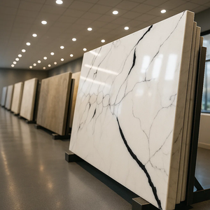 Dalle de luxe en quartz noir Calacatta - Product Image 4