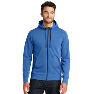 Sudadera con capucha bordada personalizada al por mayor de algodón de alta calidad French Terry Zip up sudadera térmica ligera para hombre - Product Image 1