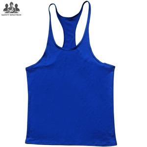 Custom Men's 100% Cotton Breathable Knitted Casual <b>Stringer</b> <b>Vest</b> for Gym Fitness Workout Quick Dry - Product Image 1