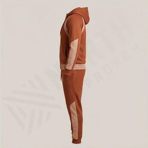 Ensemble de survêtement pour homme tendance, jogging respirant, logo personnalisé, 100% coton, tenue de sport décontractée - Product Image 3