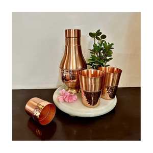 Forte demande avec un prix raisonnable Artisanat Ensemble de bouteilles en cuivre Bouteille d'eau scolaire Artisanat en Inde avec qualité d'exportation - Product Image 5