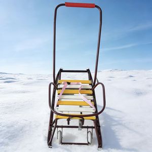 Ventes en gros de <span class=keywords><strong>luge</strong></span> d'<span class=keywords><strong>hiver</strong></span> de haute qualité à quatre roues, en métal et en bois - Product Image 3