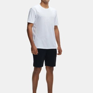 T-shirts tricotés décontractés pour hommes Couleur unie Personnalisable de haute qualité Léger Écologique Respirant Coupe ample Vente en gros - Product Image 3