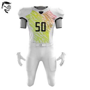 Conjuntos de uniformes de fútbol americano con logotipo personalizado 2025 | Ropa deportiva de poliéster sublimado unisex de alta calidad OEM/ODM de talla grande rápida - Product Image 2