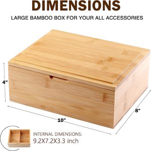 Large Natural Mangowood <b>Decorative</b> <b>Storage</b> <b>Box</b> Wooden Keepsake <b>Box</b> 10 x 8 x 4 with Magnetic Lid <b>for</b> Home <b>Storage</b> - Product Image 2