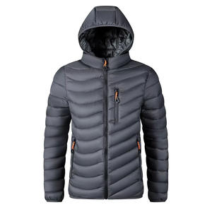 Veste matelassée unisexe à succès, personnalisable, fermeture éclair, longue durée, imperméable, pour l'hiver, pour hommes et femmes, couleur unie, marque pour hommes - Product Image 1