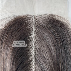 Cierres de cabello humano 2x6 Cierres Kimk Cabello natural de calidad para mujeres negras, Onda de agua, Recto - Product Image 3