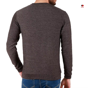 Sudadera Personalizada con Logotipo, 100% Algodón, Cuello Redondo, Color Sólido, para Hombre, Sudadera Grande, OEM Personalizado - Product Image 6