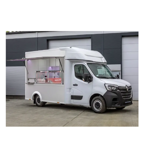 Remolques de comida móviles de fibra de vidrio personalizables Marco de acero inoxidable Características resistentes al óxido para ventas de patatas fritas de comida rápida - Product Image 1