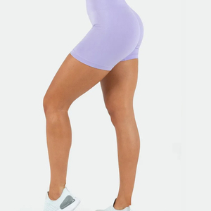 Pantalones cortos atléticos de entrenamiento de verano para mujer, pantalones cortos de algodón lisos en blanco para gimnasio, pantalones cortos deportivos de Yoga para mujer - Product Image 4