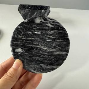 ชุดที่รองแก้วหินอ่อนขาวดำ3ชิ้นพร้อมที่วาง - Product Image 1