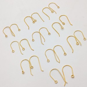 ตะขอเกี่ยวต่างหูทองแดงทำมือ 5 คู่ ชุบทอง เงิน และโรสโกลด์ 18K พร้อมอุปกรณ์ทำเครื่องประดับเคลือบ E-Coated บรรจุในถุง - Product Image 1