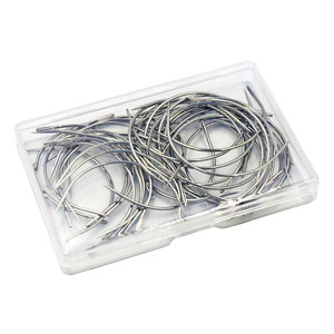 50 pièces aiguilles à tisser C aiguilles à tisser incurvées perruque faisant des épingles avec coloration personnalisée - Product Image 6