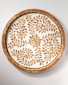 Artisan sculpté manguier bois plat décoratif rustique assiette chargeur en bois pour Table affichage salle à manger événements cuisine utilisation Table réglage - Product Image 6