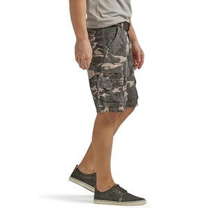 Pantalones cortos de algodón 100% con estampado de camuflaje para hombre, cierre frontal con botón y seis bolsillos, precio - Product Image 3