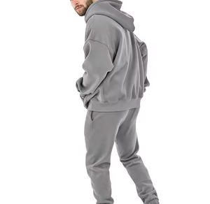 Sudaderas de lana pesadas personalizadas para hombres/mujeres Sudadera con capucha lavada con ácido Sudaderas con capucha a juego de gran tamaño con impresión digital para invierno - Product Image 3