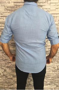 ขายส่งเสื้อเชิ้ตผู้ชายแขนยาวเสื้อเชิ้ตผู้ชายอย่างเป็นทางการสบายๆฤดูใบไม้ผลิฤดูร้อนคุณภาพสูงเสื้อธุรกิจที่กําหนดเองสําหรับผู้ชายกองทัพเรือ - Product Image 5