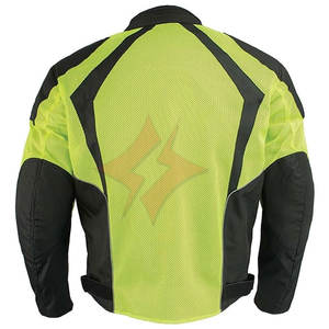 Veste de moto en Cordura pour motards, garçons, veste de protection pour la conduite, vert fluo, respirante, imperméable, blindée, course, toutes saisons - Product Image 5