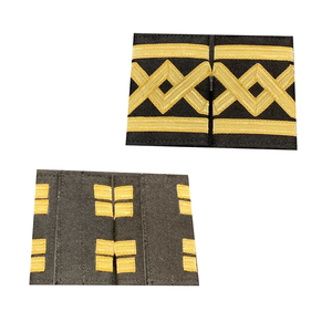 Écussons brodés personnalisables en dentelle à coudre, bleu marine |   Badges d'uniforme naval en tissu textile - Product Image 5