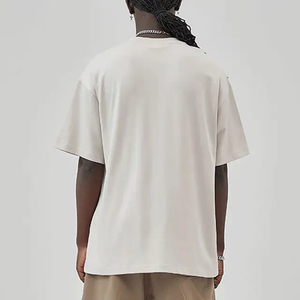 280 Gsm haute qualité lourd 100% coton t-shirt t-shirt personnalisé sérigraphié surdimensionné goutte épaule blanc hommes t-shirt - Product Image 3